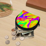 Abstract Liquid Trippy Print Coin Purse