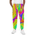 Abstract Liquid Trippy Print Cotton Pants