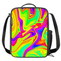 Abstract Liquid Trippy Print Crossbody Lunch Bag