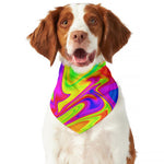 Abstract Liquid Trippy Print Dog Bandana