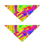 Abstract Liquid Trippy Print Dog Bandana