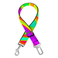 Abstract Liquid Trippy Print Dog Seat Belt