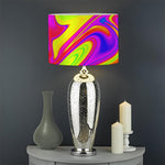 Abstract Liquid Trippy Print Drum Lamp Shade