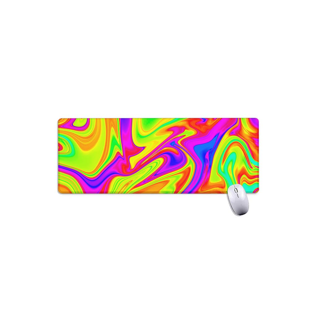 Abstract Liquid Trippy Print Extended Mouse Pad