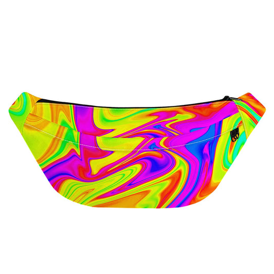Abstract Liquid Trippy Print Fanny Pack