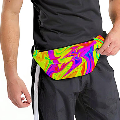 Abstract Liquid Trippy Print Fanny Pack