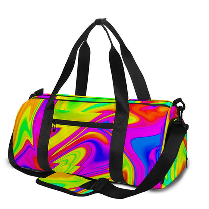 Abstract Liquid Trippy Print Gym Bag