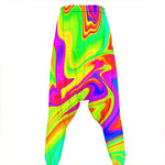 Abstract Liquid Trippy Print Hammer Pants
