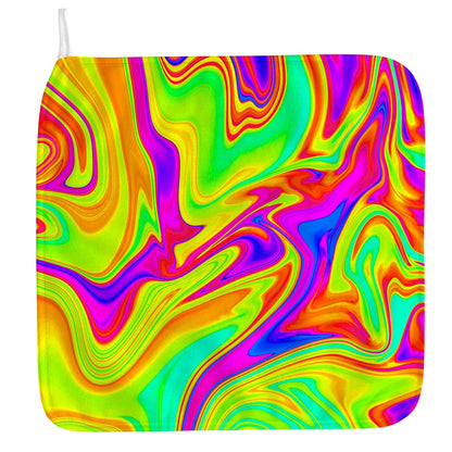 Abstract Liquid Trippy Print Hand Towel