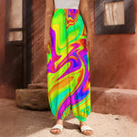 Abstract Liquid Trippy Print Harem Pants