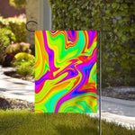 Abstract Liquid Trippy Print House Flag