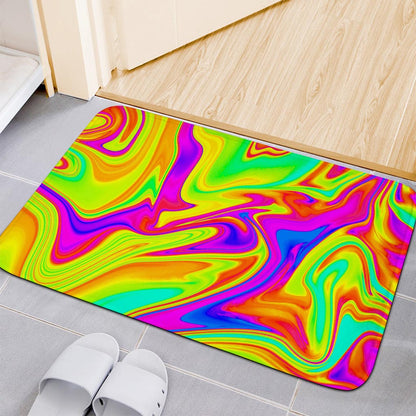 Abstract Liquid Trippy Print Indoor Door Mat