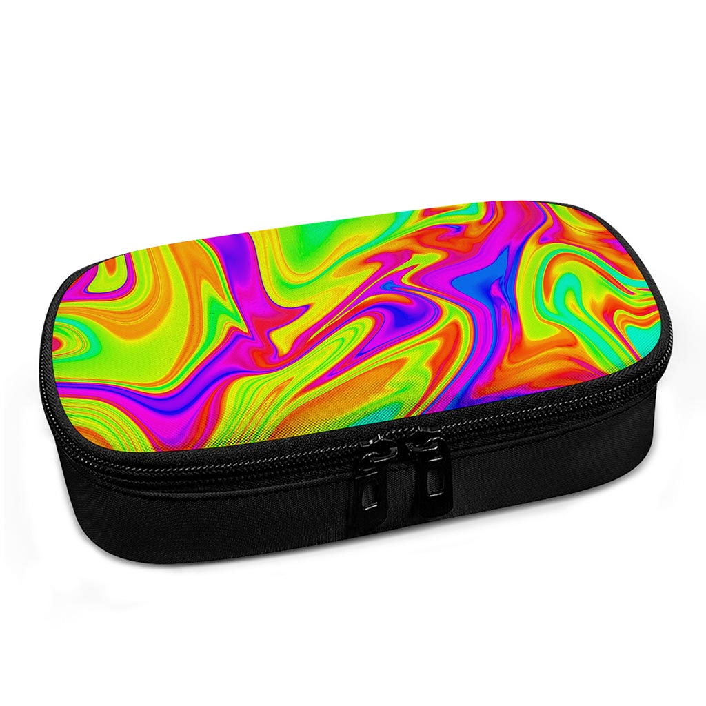 Abstract Liquid Trippy Print Insulin Cooler Travel Case