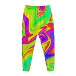 Abstract Liquid Trippy Print Jogger Pants