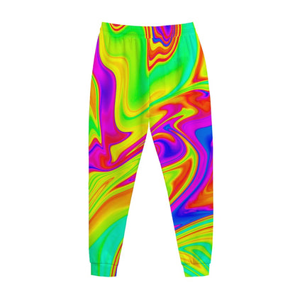Abstract Liquid Trippy Print Jogger Pants