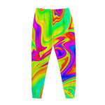 Abstract Liquid Trippy Print Jogger Pants