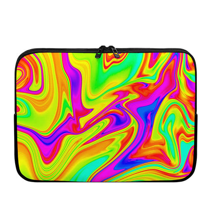Abstract Liquid Trippy Print Laptop Sleeve