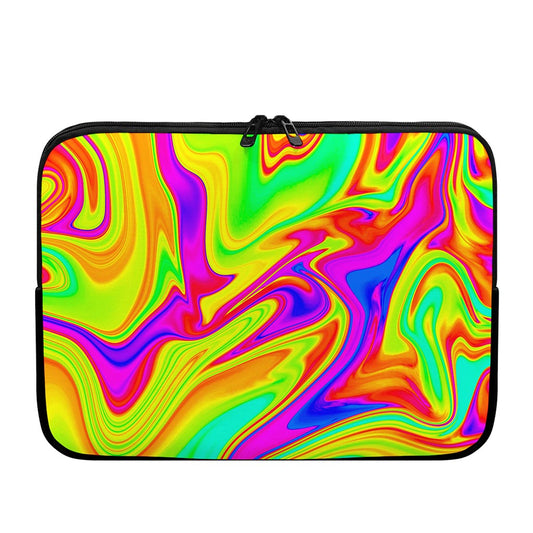 Abstract Liquid Trippy Print Laptop Sleeve