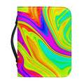 Abstract Liquid Trippy Print Leather Bible Cover