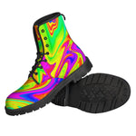 Abstract Liquid Trippy Print Backpack