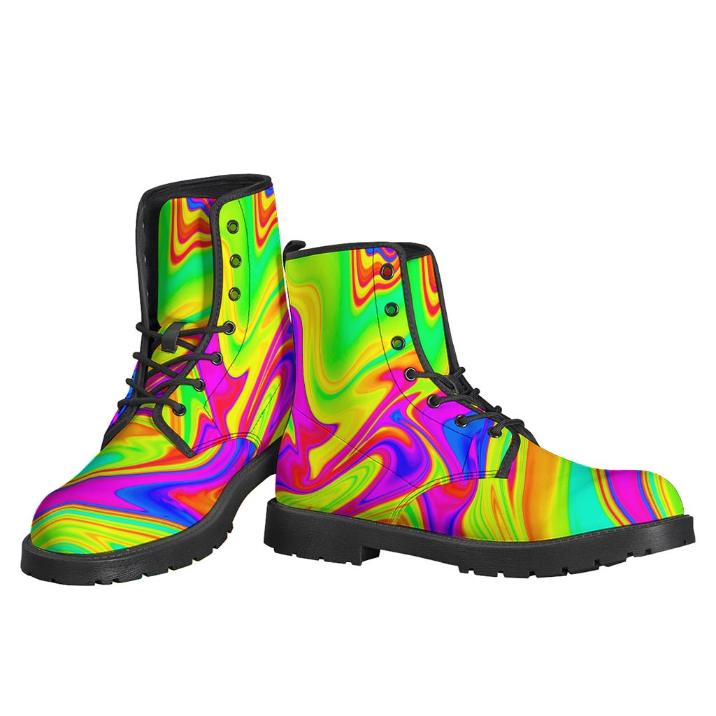 Abstract Liquid Trippy Print Backpack