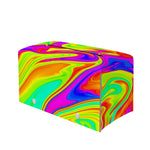 Abstract Liquid Trippy Print Leather Tissue Box Cover