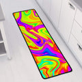 Abstract Liquid Trippy Print Long Kitchen Mat