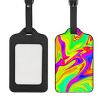 Abstract Liquid Trippy Print Luggage Tag
