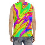 Abstract Liquid Trippy Print Men's Fitness Tank Top