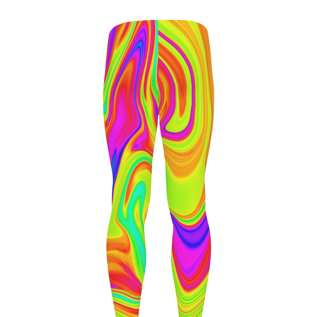 Abstract Liquid Trippy Print Men's leggings