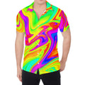 Abstract Liquid Trippy Print Men's Shirt