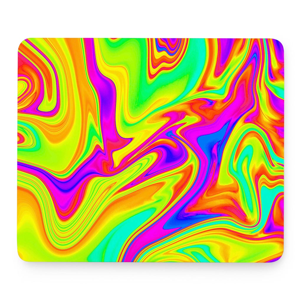 Abstract Liquid Trippy Print Mouse Pad