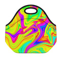 Abstract Liquid Trippy Print Neoprene Lunch Bag