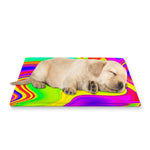 Abstract Liquid Trippy Print Pet Cooling Mat Cover