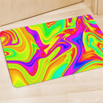Abstract Liquid Trippy Print Polyester Doormat