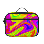 Abstract Liquid Trippy Print Portable Lunch Bag