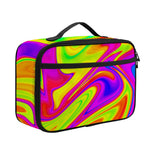 Abstract Liquid Trippy Print Portable Lunch Bag