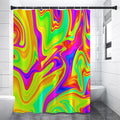 Abstract Liquid Trippy Print Premium Shower Curtain