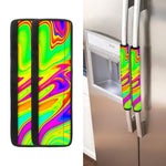 Abstract Liquid Trippy Print Refrigerator Handle Covers