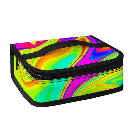Abstract Liquid Trippy Print Small Lunch Bag