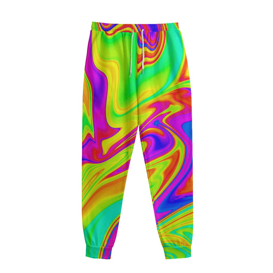 Abstract Liquid Trippy Print Sweatpants