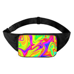 Abstract Liquid Trippy Print Waist Bag