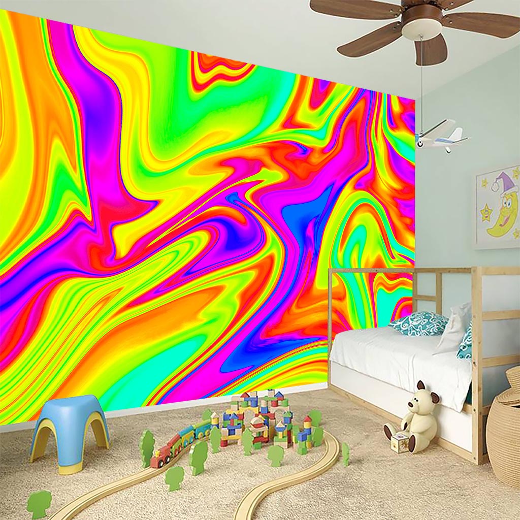 Abstract Liquid Trippy Print Wall Sticker