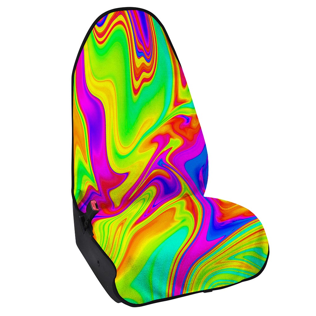 Abstract Liquid Trippy Print Waterproof Car Seat Cover