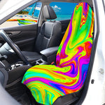 Abstract Liquid Trippy Print Waterproof Car Seat Cover