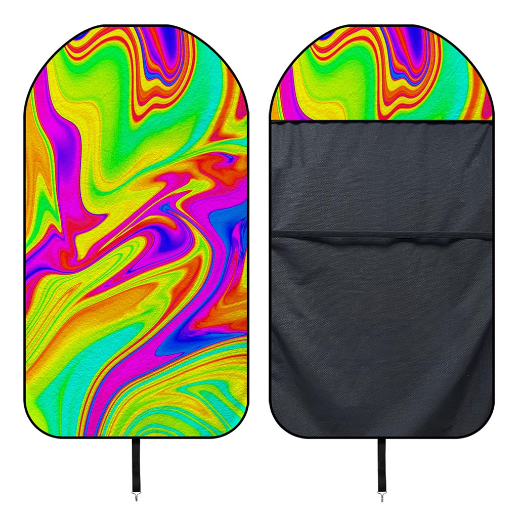 Abstract Liquid Trippy Print Waterproof Car Seat Cover