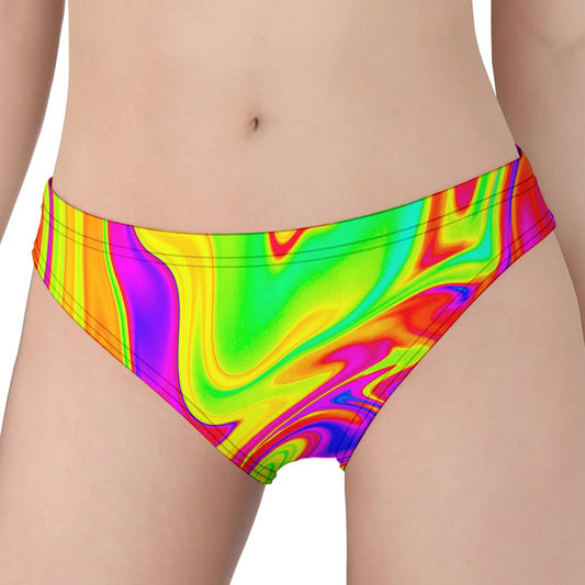 Abstract Liquid Trippy Print Women's Panties