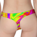 Abstract Liquid Trippy Print Women's Thong