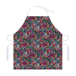 Abstract Music Pattern Print Adjustable Apron