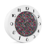 Abstract Music Pattern Print Alarm Clock